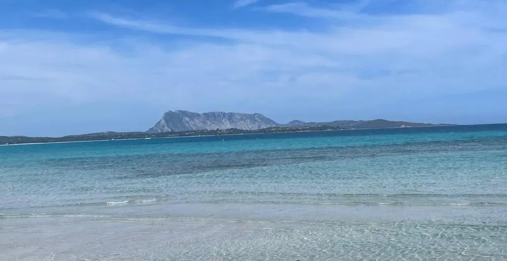 Turquoise water along the San Teodoro coast in Sardinia